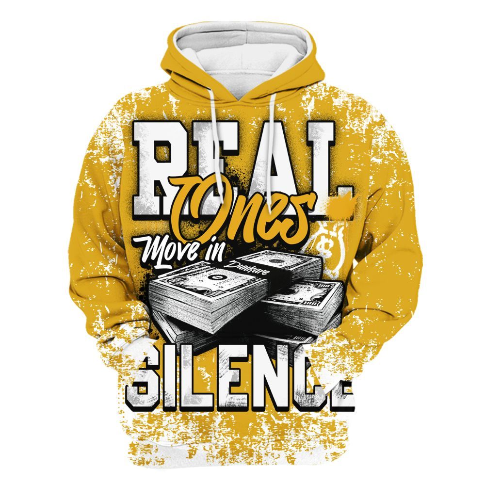 Hoodie To Match Vivid Sulfur 4s - Move In Silence Money Street Retro All Over Print