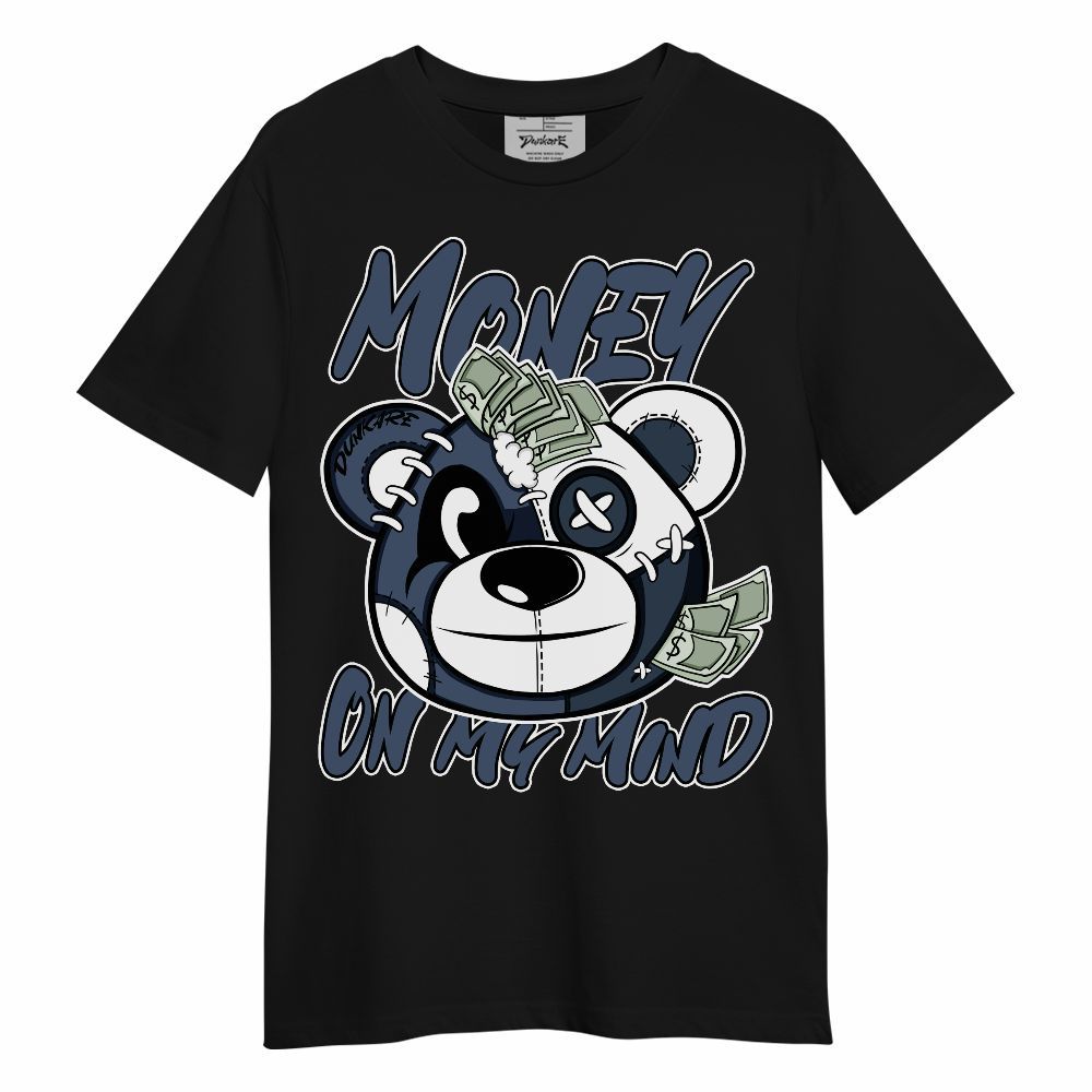 Shirt To Match Low Diffused Blue 11s - Money On My Mind Bear Shirt Unisex Oufit Unisex Shirt