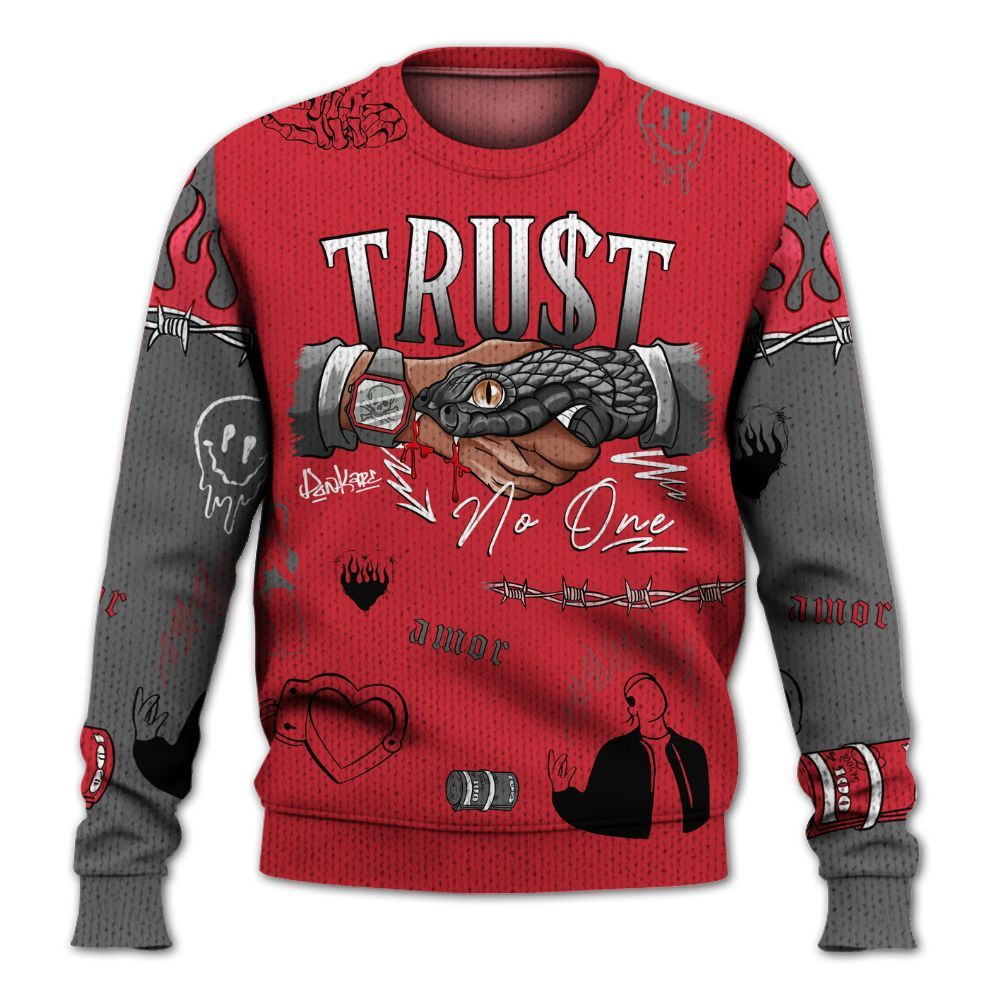 Sweater To Match Bunny 2025 8s - Snake Trust No One Graphic