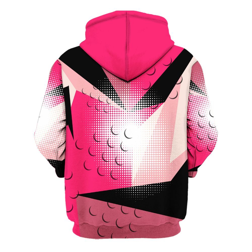 Hoodie To Match A'One Hyper Pink Shirt, Poly Custom Name Number 23 5s All Over Print