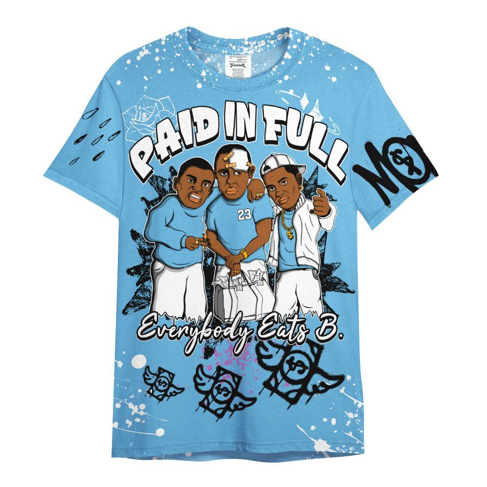 Shirt To Match Melo 12s - Everybody Paid In Full Crayon All Over Print