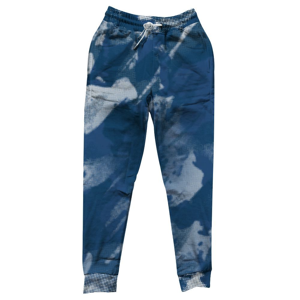 Sweatpant To Match High OG Midnight Navy 1s - Abstract Halftone Graphic All Over Print