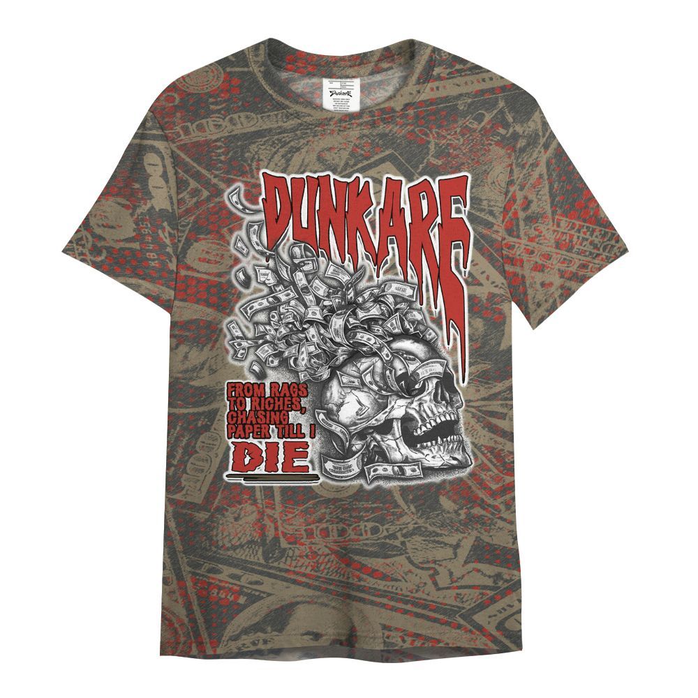 Shirt To Match Olive 9s - From Rags To Riches All Over Print