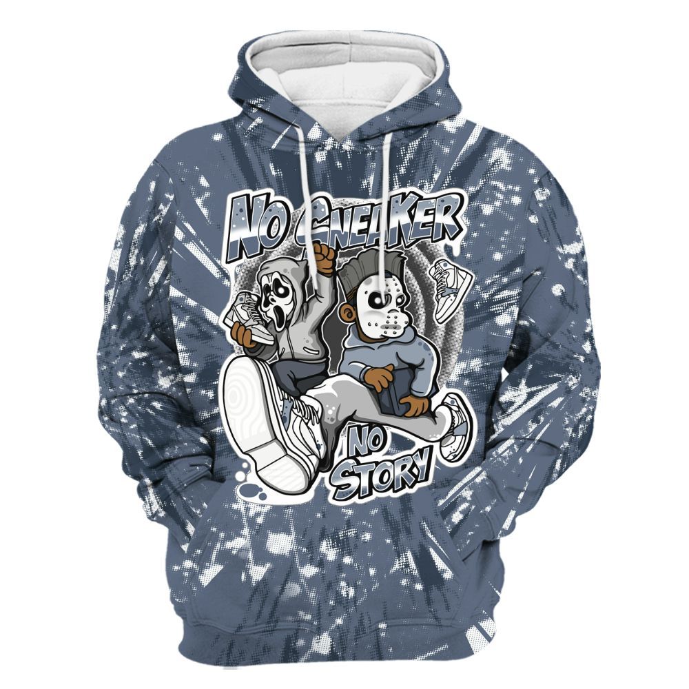 Hoodie To Match Low Diffused Blue 11s - Sneakers Make Story Graphic Luxury All Over Print