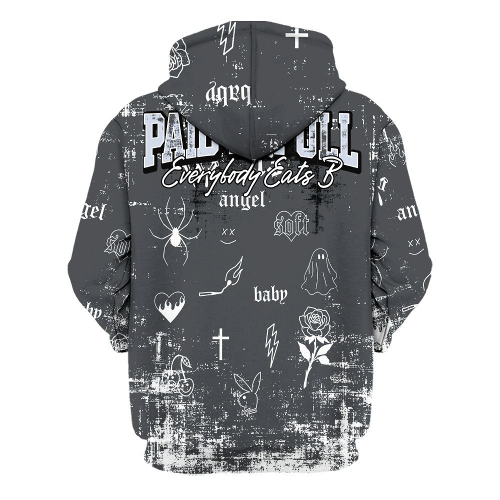 Hoodie To Match Retro Awake Racer Blue - Paid In Full Money All Over Print