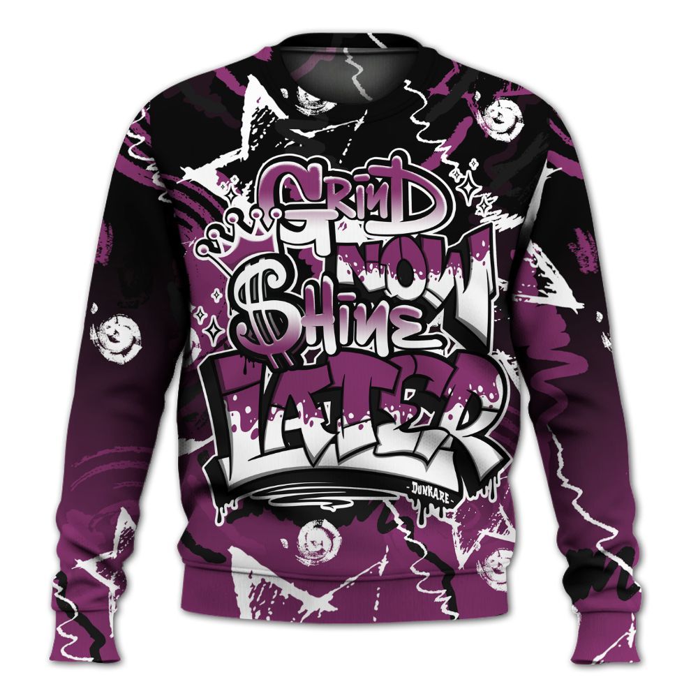 Sweatshirt To Match Air Max Sunder Gore Tex Bold Berry - Grind Shine Later Drip All Over Print