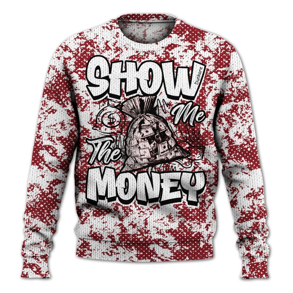Knitted Sweater To Match High Black Toe Reimagined 1s - Show Me The Money Retro
