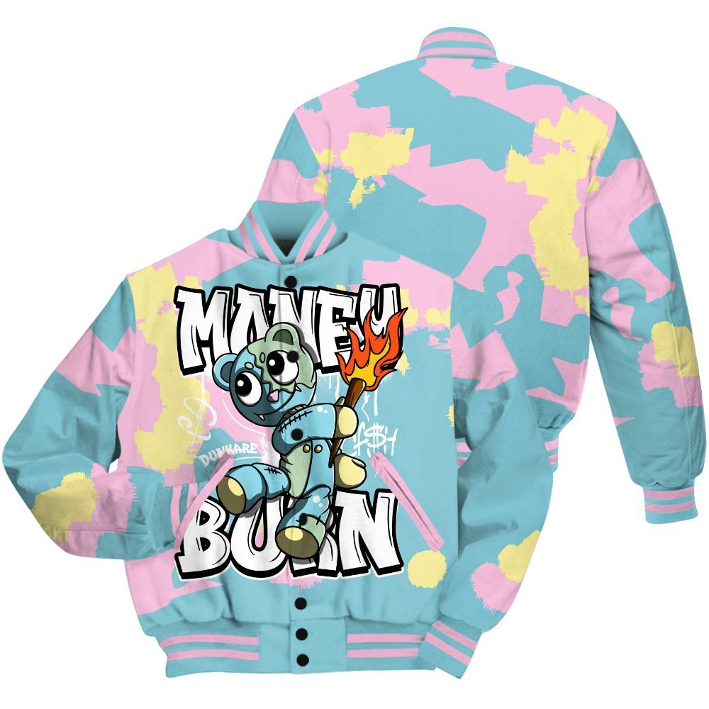 Varsity Jacket To Match SB Dunk Low Visty - Money Burn Retro All Over Print