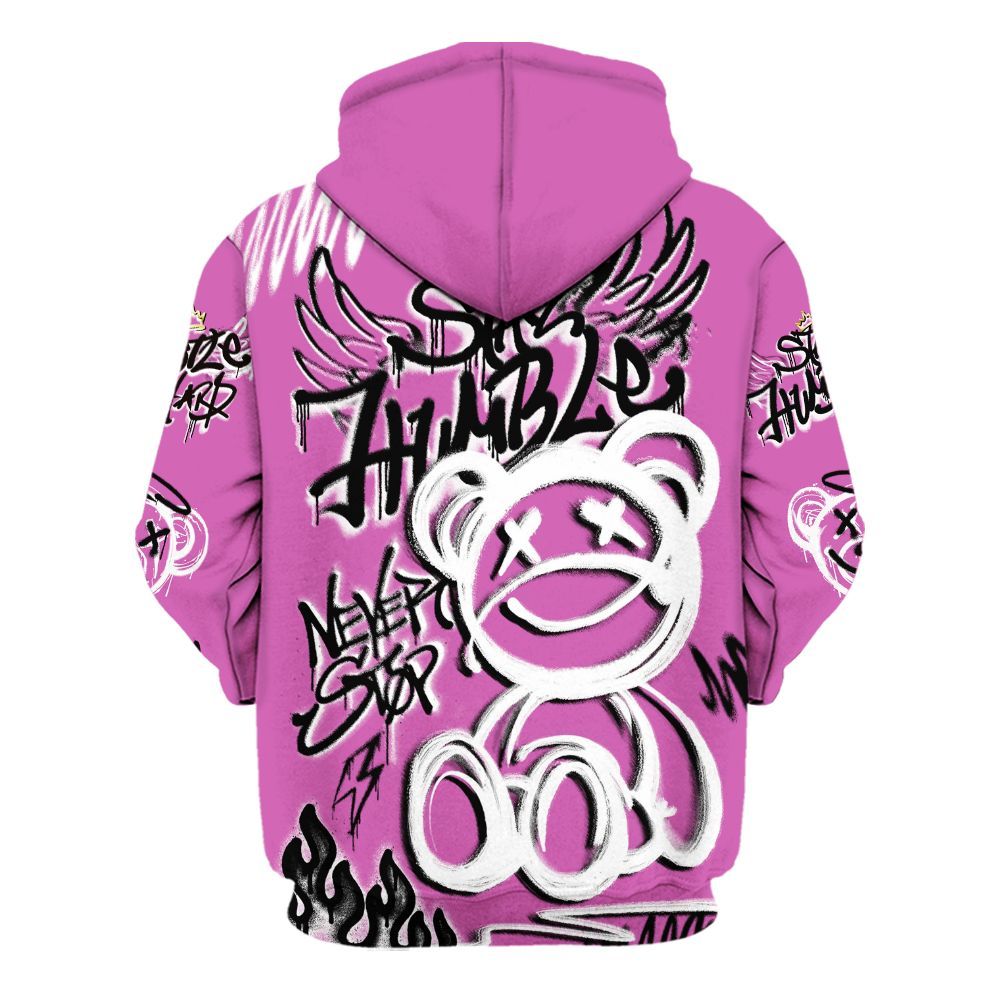 Hoodie To Match Hyper Violet 4s - Humble Drip Streetwear Graffity All Over Print