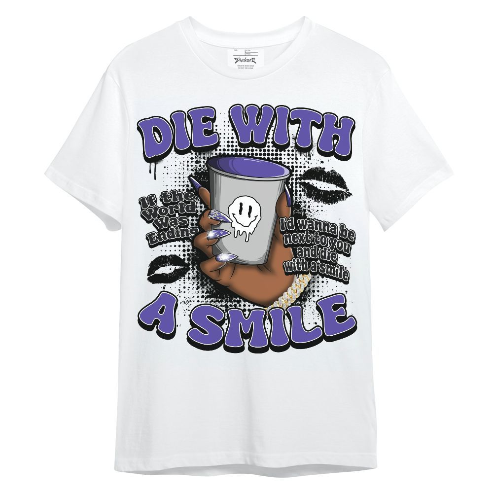 Shirt To Match Retro Concord 5s - Die With A Smile Graphic Unisex Shirt