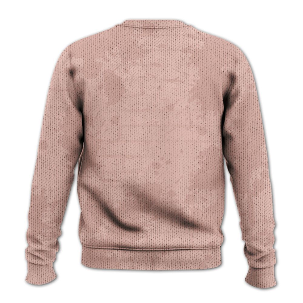 Knitted Sweater To Match Dunk Low Pink Velvet - Seeya Skeleton Brick