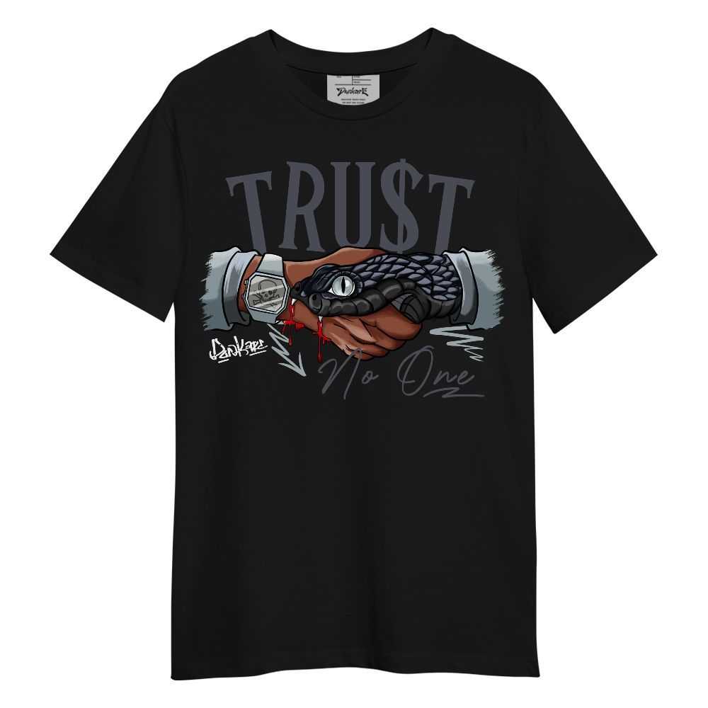 Shirt To Match Retro Wolf Grey 5s - Snake Trust No One Graphic