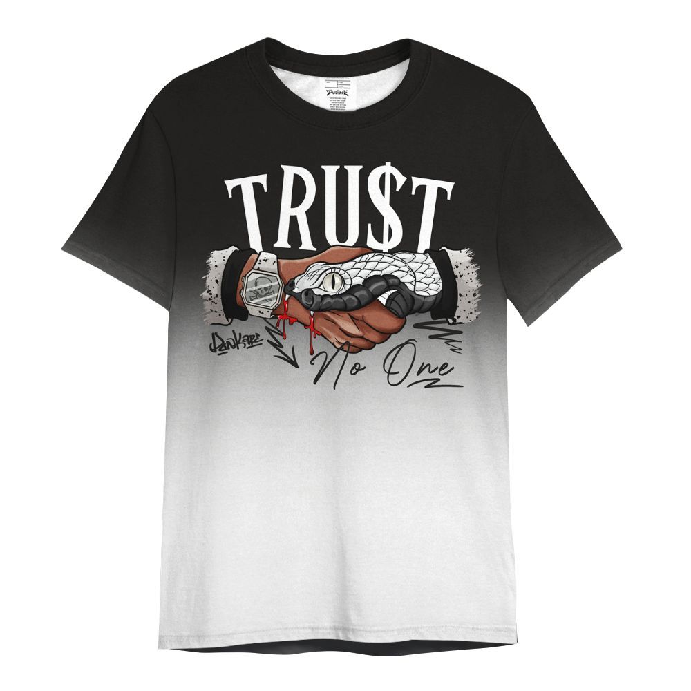 Shirt To Match Retro Reverse Metallic 5s - Trust No One Drip Graphic All Over Print