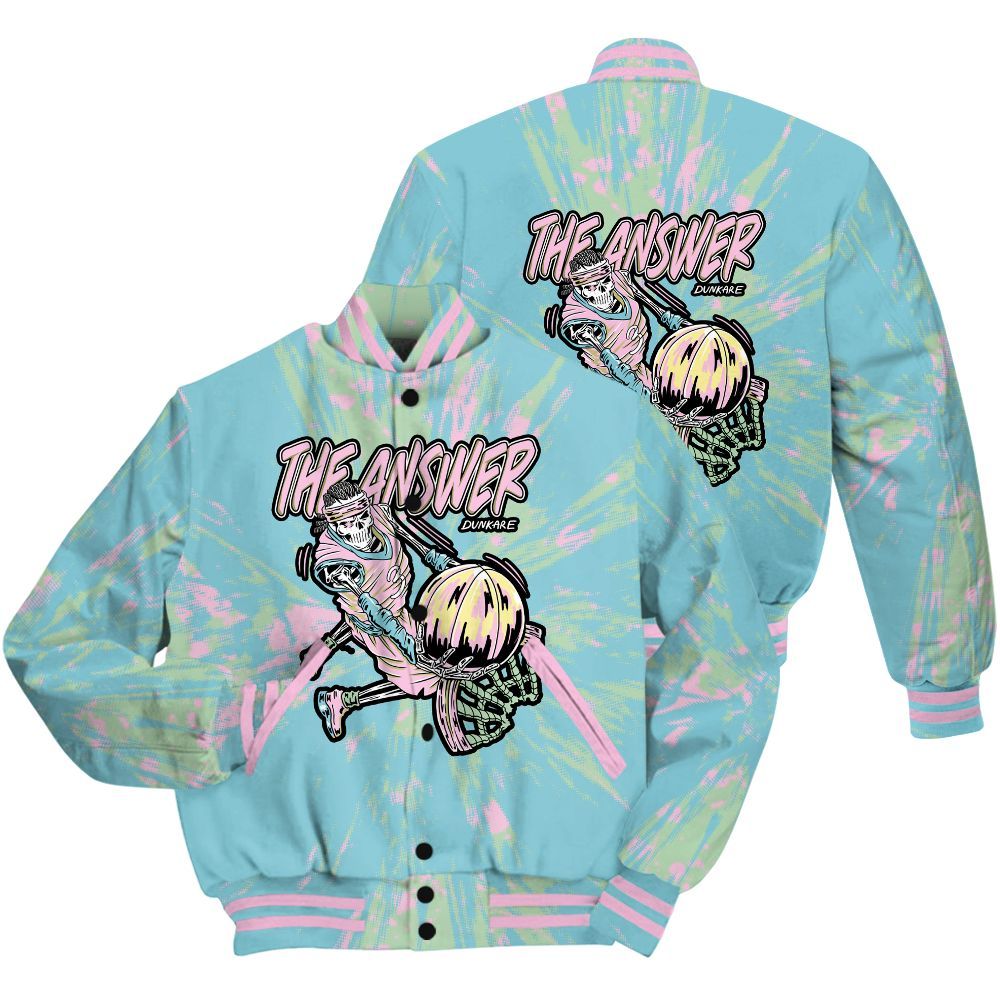 Varsity Jacket To Match SB Dunk Low Visty Shirt - The Answer Skeleton Luxury All Over Print