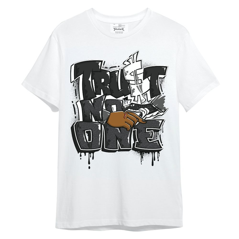 Shirt To Match Black Cat 3s - Trust No One Dripping Unisex Shirt