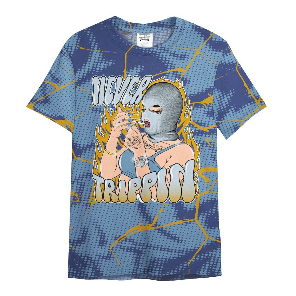 Shirt To Match High OG First In Flight 1s - Ne'er Trippin' Unique Crack All Over Print