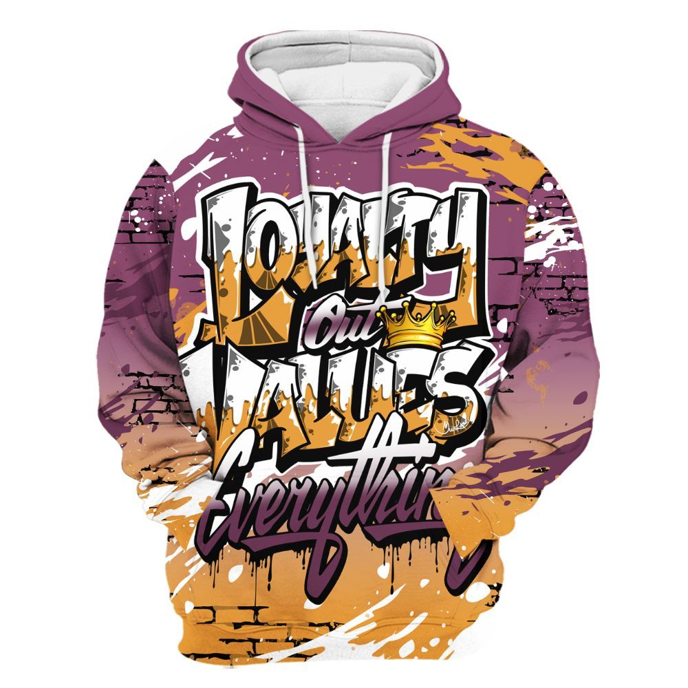 Hoodie To Match High OG Brotherhood 1s - Values Of Loyalty Drip All Over Print