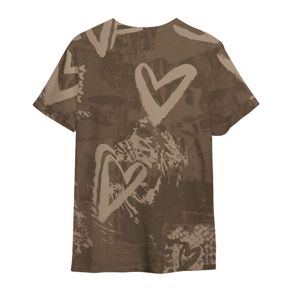 Shirt To Match Dark Mocha Jack - Sneakerz Girlz Heart Grunge All Over Print
