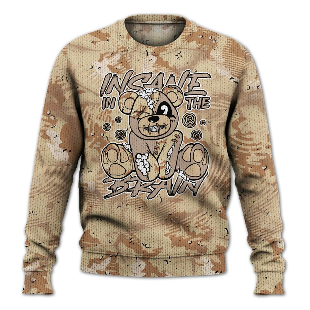 Knitted Sweater To Match Desert Camo 3s - Insanes Bear Fume