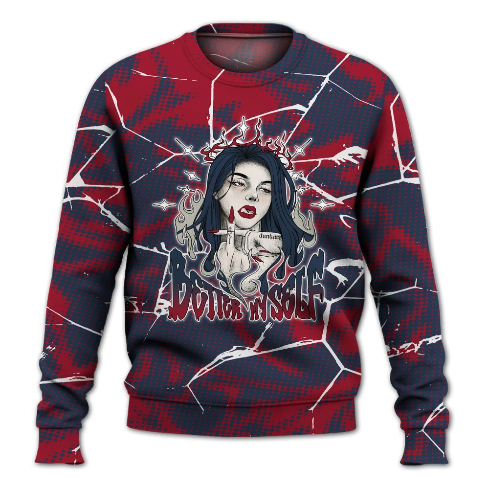 Sweatshirt To Match Navy Blue 2024 6s - My-Self Crack Unique All Over Print