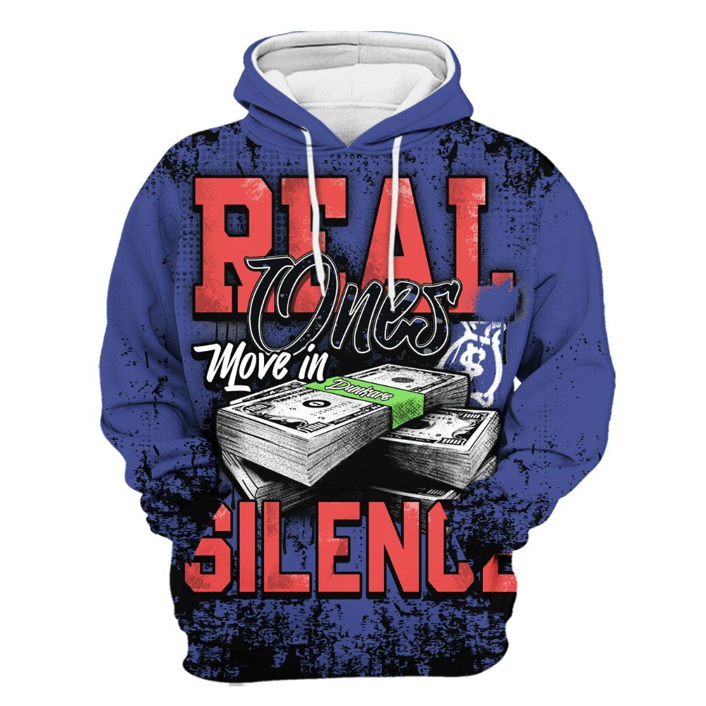 Hoodie To Match KD 4 Nerf - Move In Silence Money Street Retro All Over Print