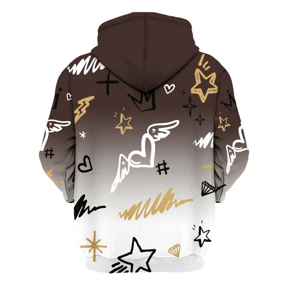 Hoodie To Match 2025 Retro Earth 5s - Rise Shine Hustle Grind All Over Print