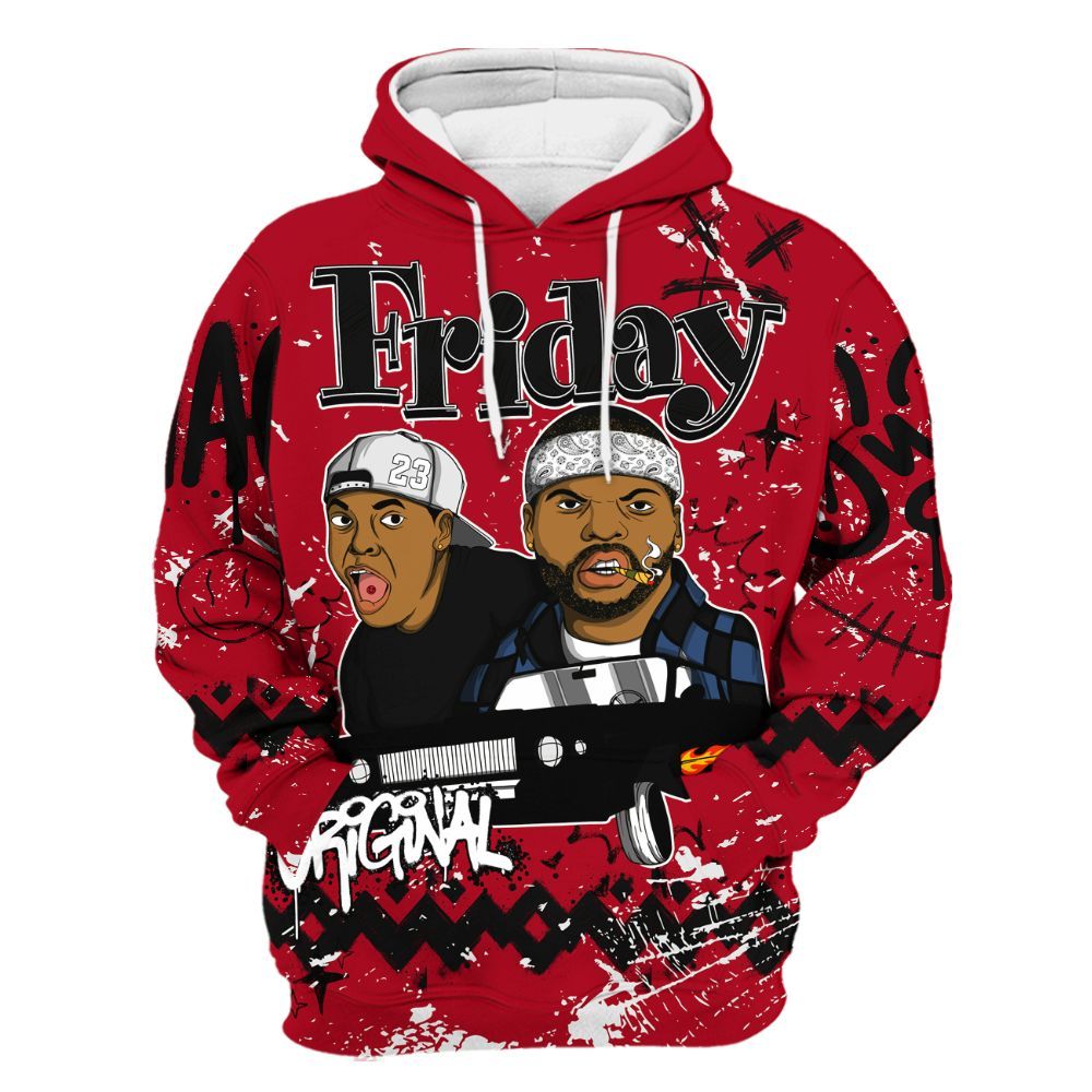 Hoodie To Match Air Griffey Max Black Red Navy Blue 1s - Friday Sneaker Crayon All Over Print