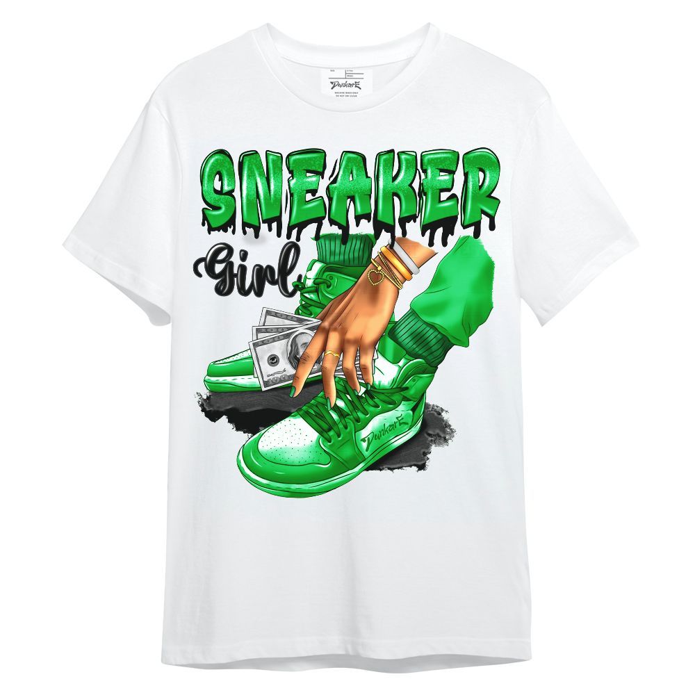 Shirt To Match Lucky Green 5s - SNEAKER Girl Money Drip Unisex Shirt