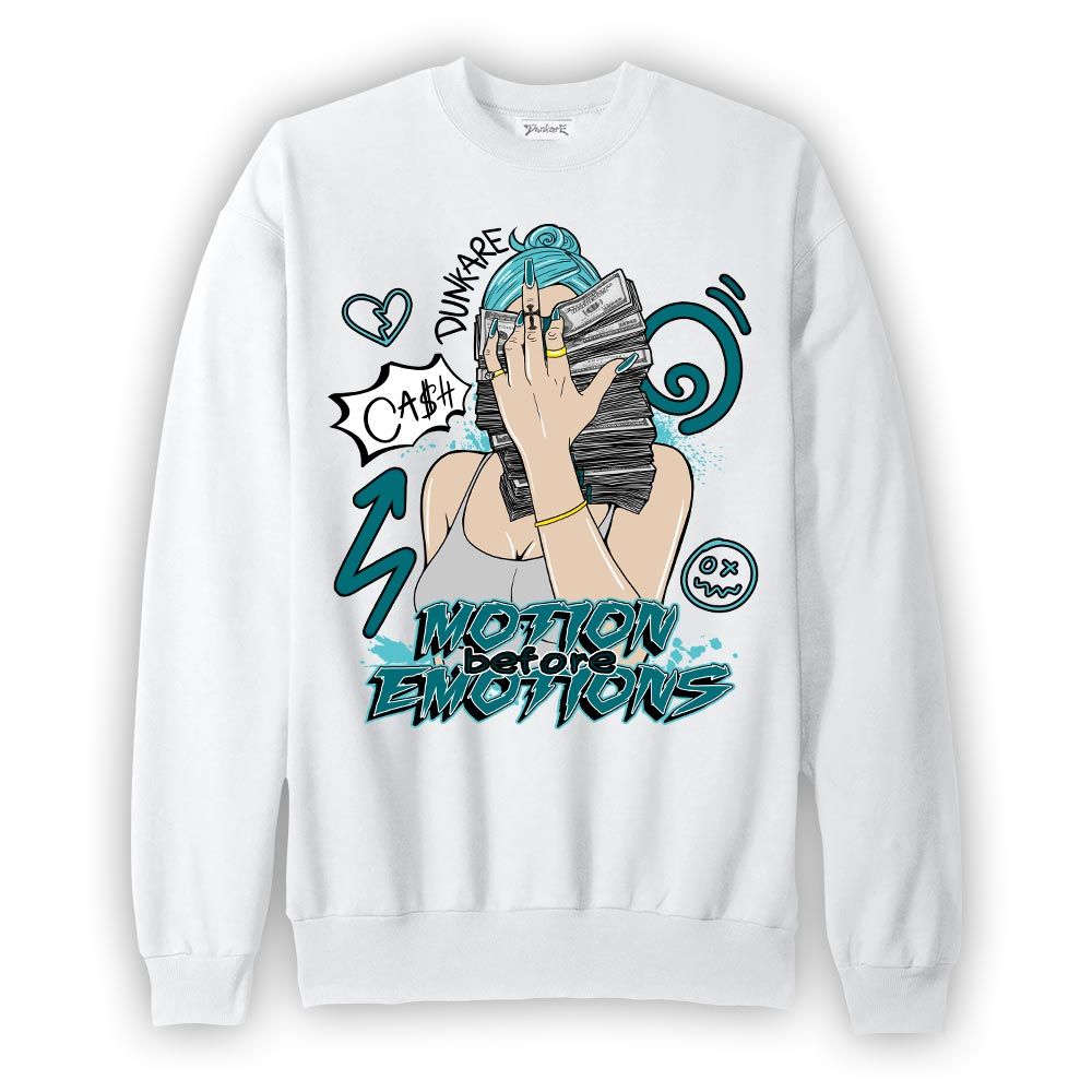 Sweatshirt To match Oxidized Green 4s Sweatshirt - Motions Before Emotions Unique Graphic