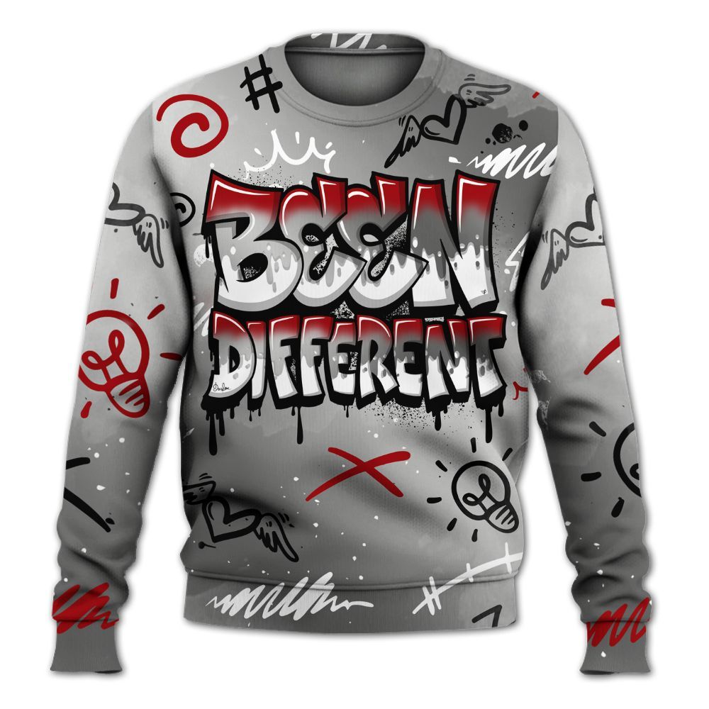 Sweatshirt To Match Metallic Silver 14s - Drip Been Di2ferent All Over Print