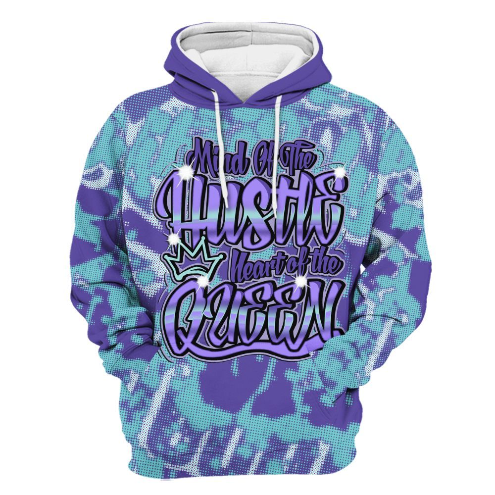 Hoodie To Match Low Hornets 1s - Hustles Heart Queens Street All Over Print