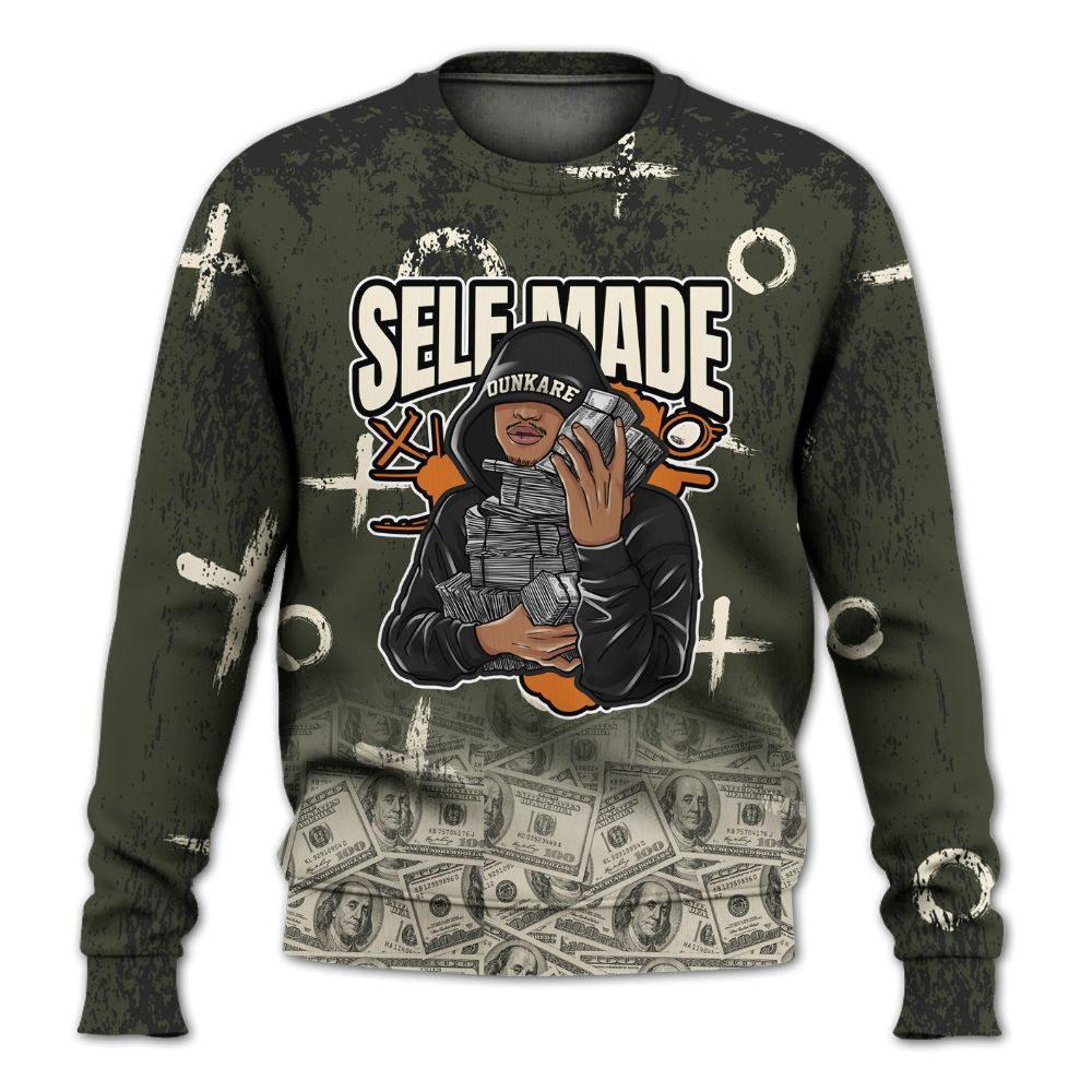 Sweatshirt To Match Retro Undefeated 4s - Selfmade Unique Grunge All Over Print