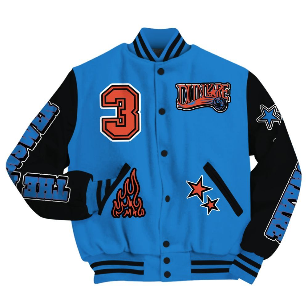 Varsity Jacket To Match Hi-Res Blue 700s - Allen Answer Skeleton All Over Print