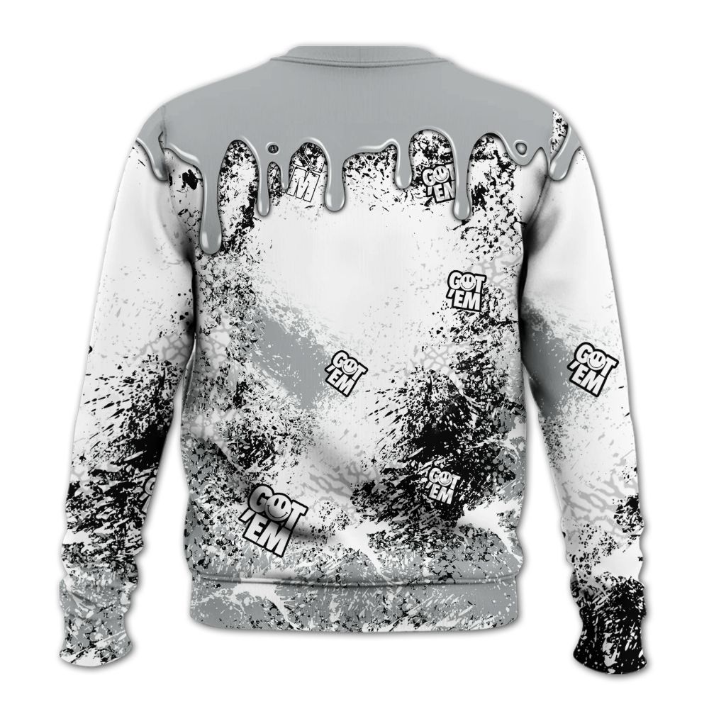 Sweatshirt To Match Retro Pure Money 3s - Dripping 23 Drip All Over Print