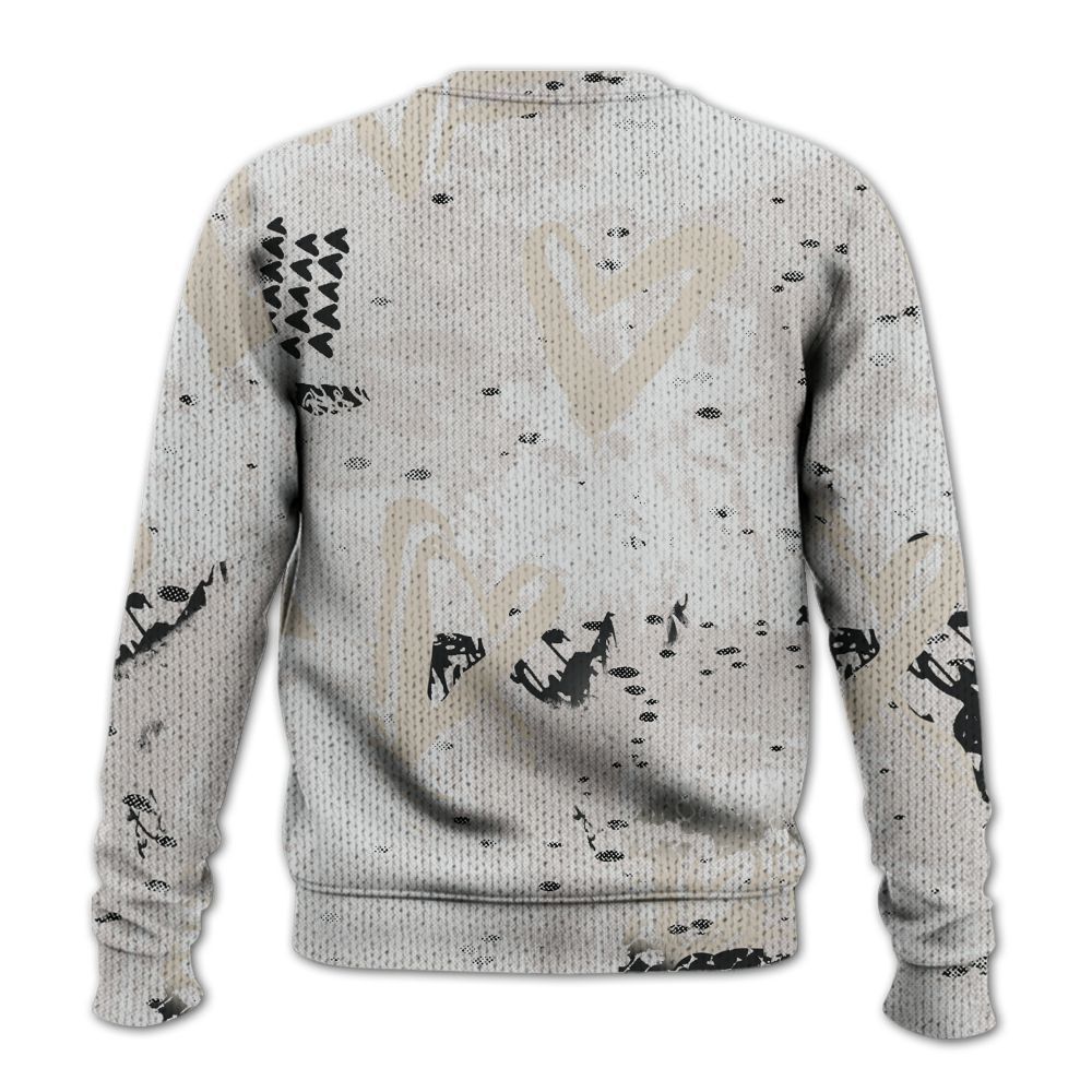 Knitted Sweater To Match Retro Reverse Metallic 5s - Skull Love