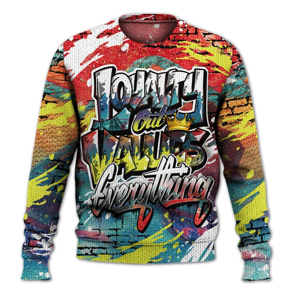 Knitted Sweater To Match Kobe 8 What The - Values Of Loyalty Drip