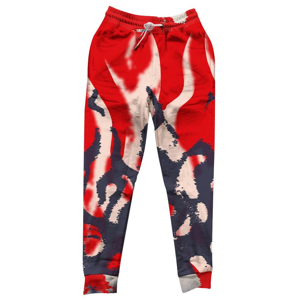 Sweatpant To Match Low OG Howard University 1s - Burn All Over Print