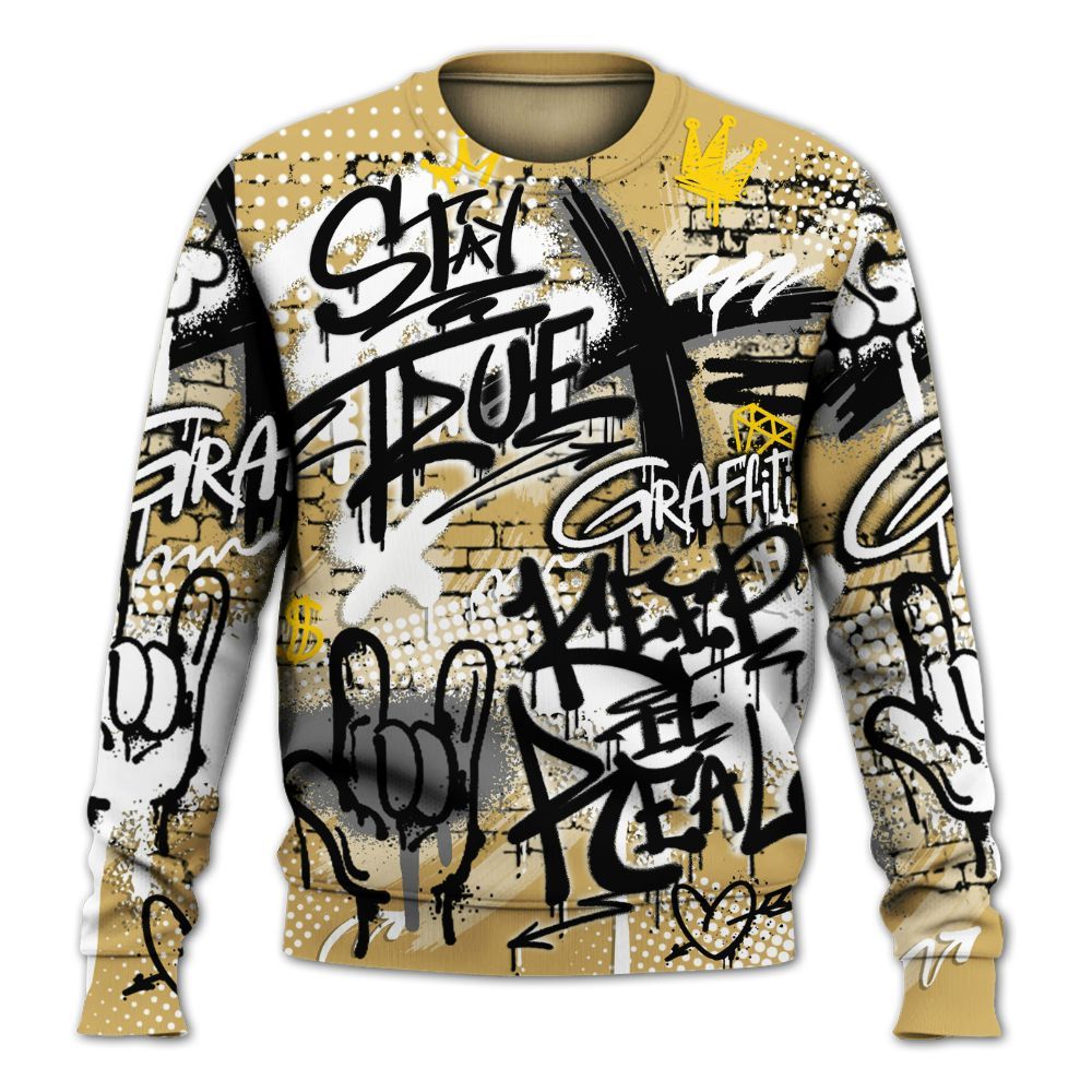 Sweatshirt To Match Craft Paris 6s - True It Real Graffiti Streetwear All Over Print