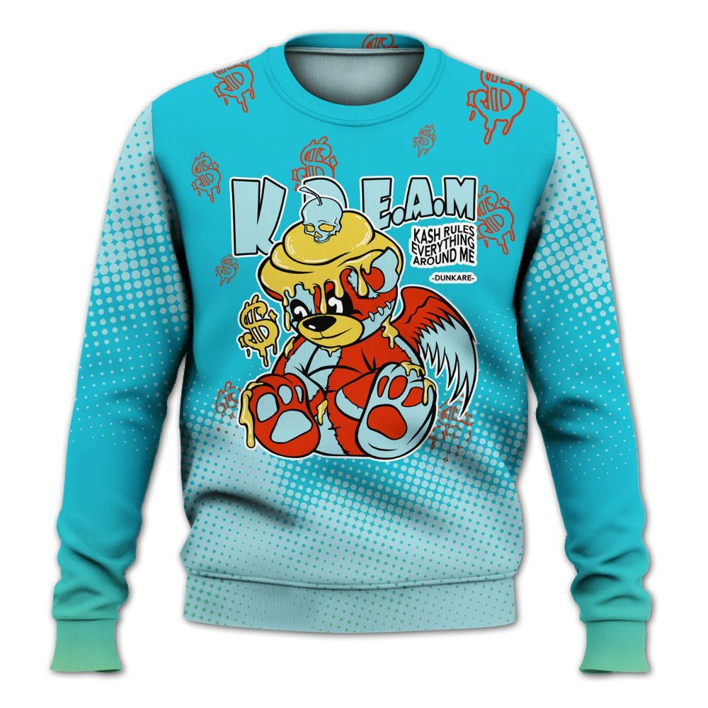 Sweatshirt To Match Dunk Low KD 17 N7 - Loot Bear Unique Drip All Over Print