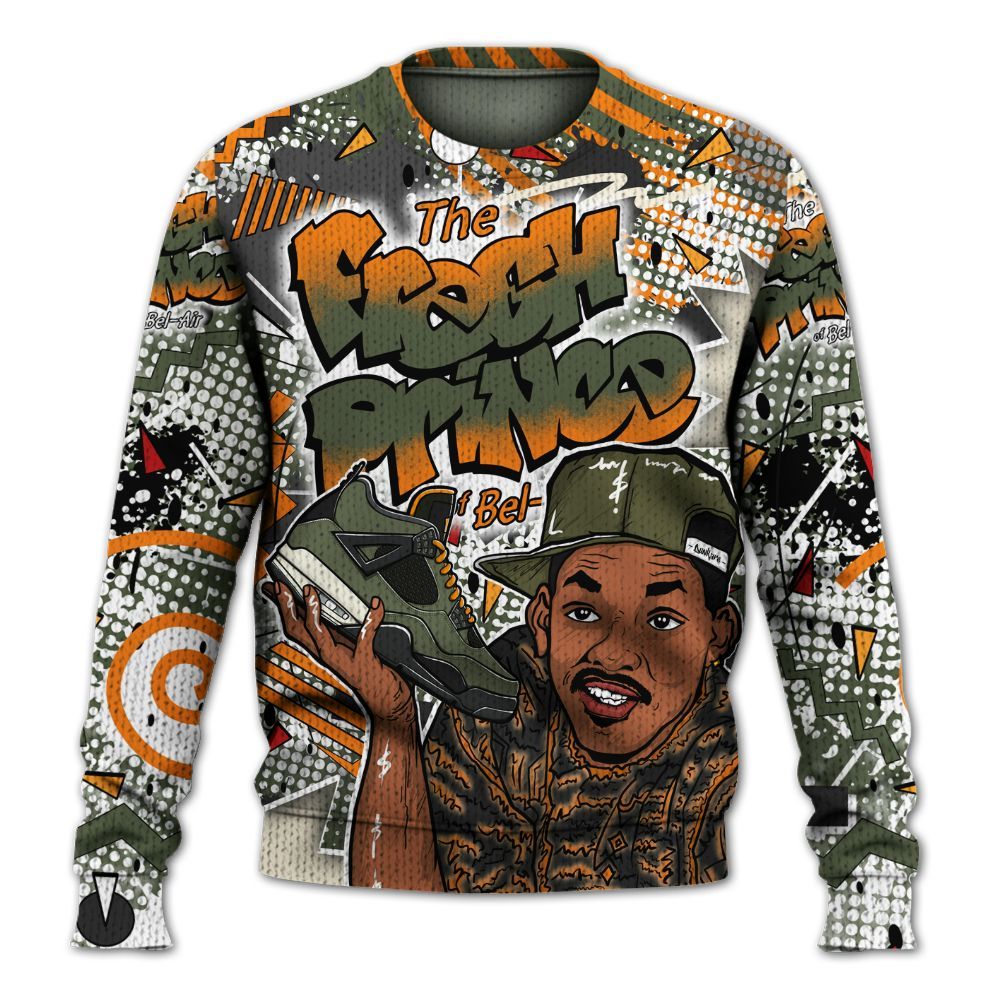 Sweater To Match Retro Undefeated 4s - Fresh Sneaker 90s Graphic