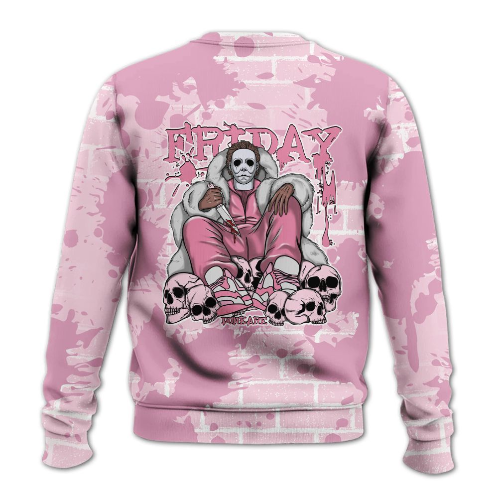 Sweatshirt To Match Orchid 4s - Friday Brick All Over Print