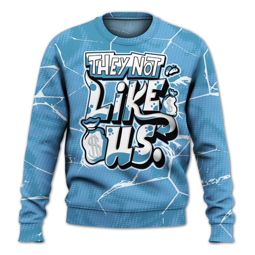 Sweatshirt To Match SB Dunk Low University Blue - Dislike Us Graphic All Over Print
