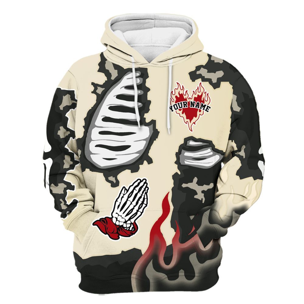 Hoodie To Match Retro Low OG Nitro 1s - Dislike Us Graphic Burning Custom Name All Over Print