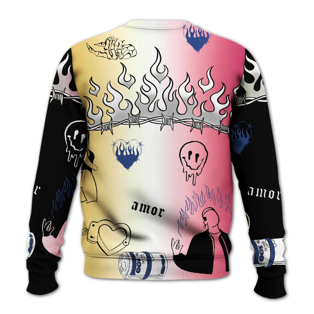 Sweatshirt To Match Air Griffey Max Los Angeles 1s - Snake Trust No One All Over Print