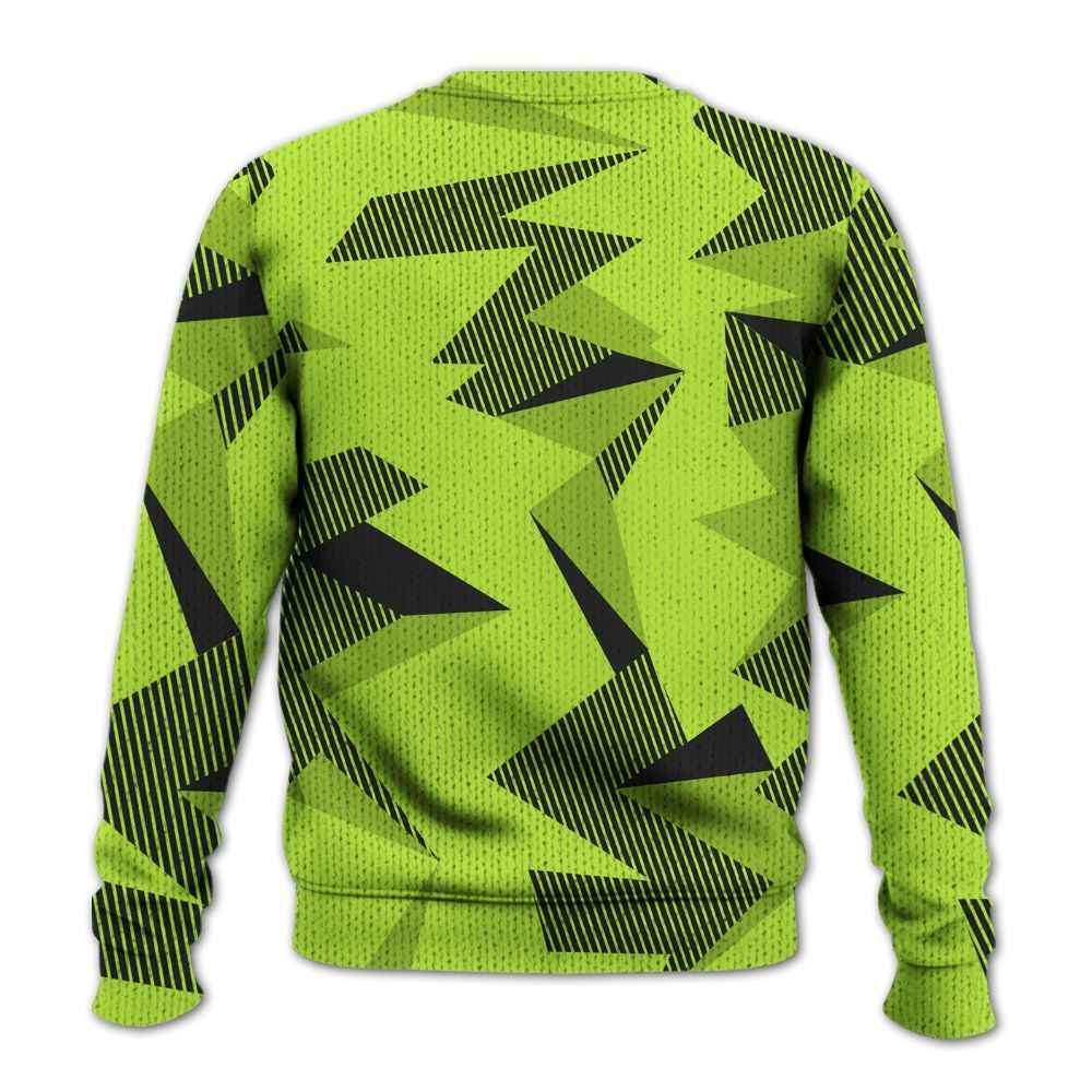 Knitted Sweater To Match Air Force 1 Low Dance Volt - Geometric Camouflage Pattern