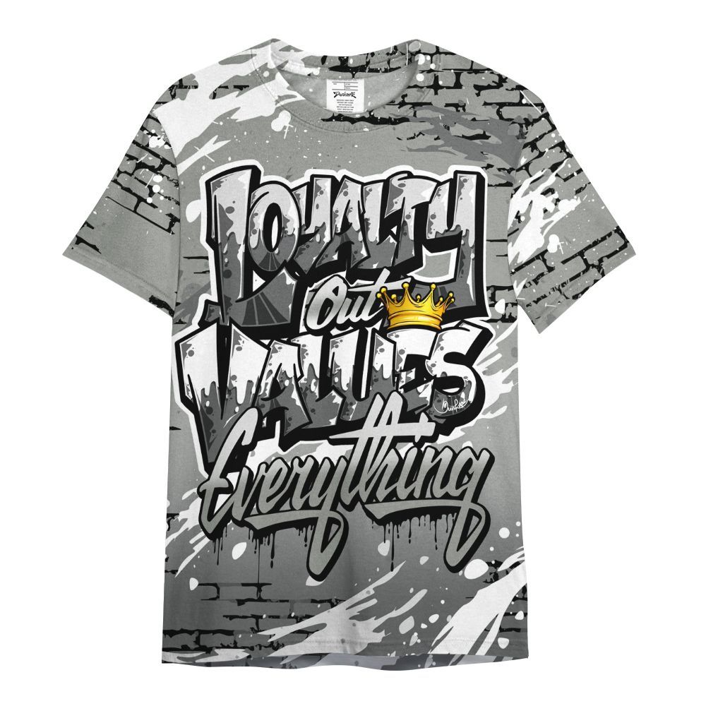 Shirt To Match Paris Olympics 4s - Values Of Loyalty Drip All Over Print