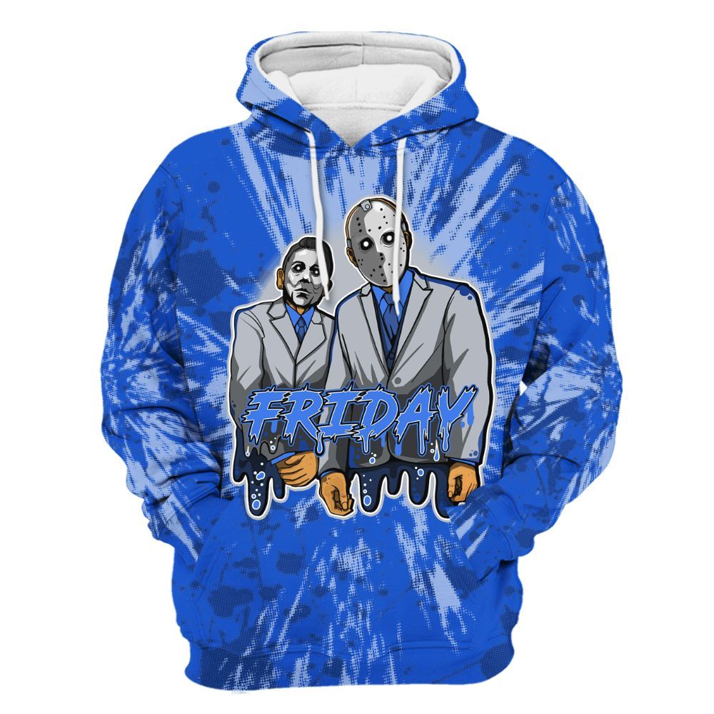 Hoodie To Match Air Foamposite One Royal - Friday Halloween Graphic Luxury All Over Print
