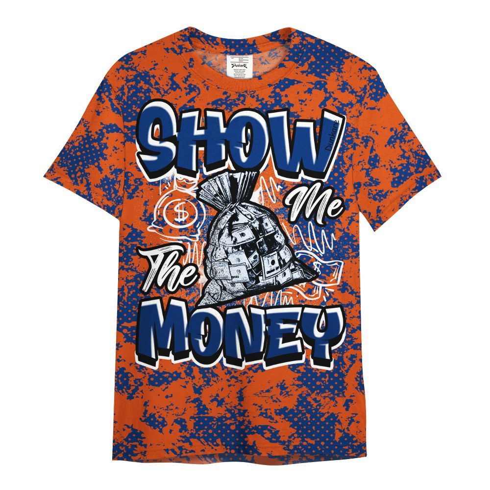 Shirt To Match Mid Knicks 1s - Show Me The Money Retro All Over Print