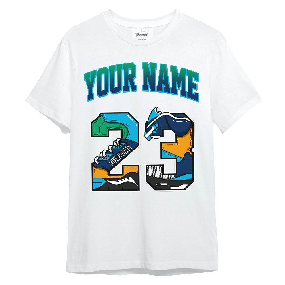 Shirt To Match Dunk Low GS Electric Algae - Custom Name Number 23 5s Unisex Shirt
