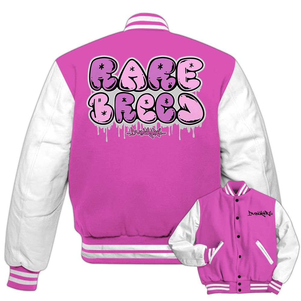 Varsity Jacket To Match Hyper Violet 4s - Especial Breeds Graffiti Varsity Jacket Unisex